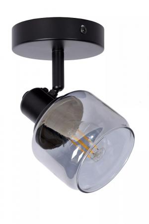 Lucide BJORN Deckenstrahler 1xE14 Schwarz dreh- & schwenkbar Glas Metall
