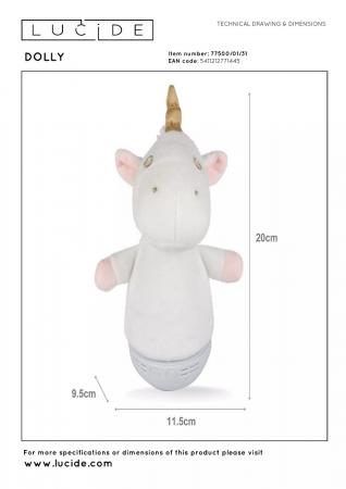 Lucide DOLLY – Nachtlampe Kinderzimmer