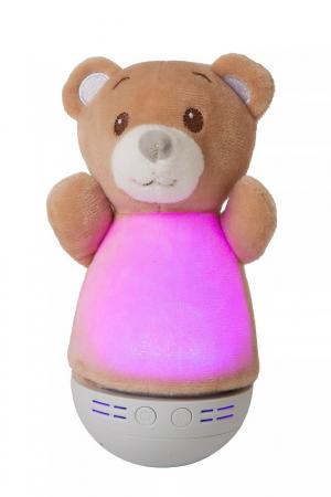 Lucide DOLLY Nachtlicht Kinderzimmer LED 2700K Musikfunktion Braun