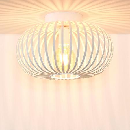 Lucide MANUELA Deckenleuchte Ø39,5 cm 1xE27 Weiß Metall Industrial Design