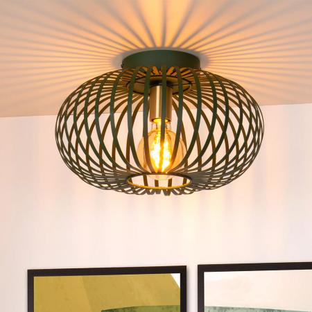 Lucide MANUELA Deckenleuchte Ø39,5 cm 1xE27 Grün Metall Industrial Design