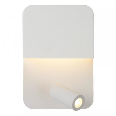 Lucide BOXER Bettleuchte / Wandleuchte LED 3000K Weiß mit USB-Ladepunkt