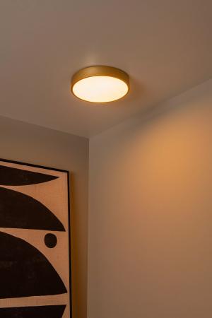 Lucide UNAR LED Deckenleuchte Ø30cm 3-StepDim 2700K Messing modern