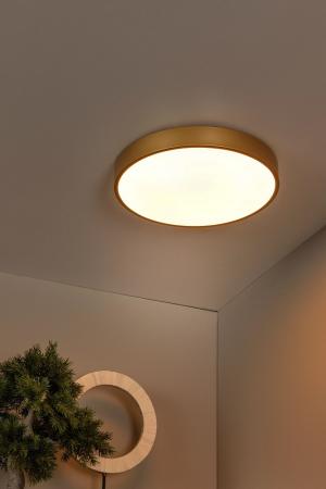 Lucide UNAR - LED Deckenleuchte Ø 39,5 cm 3-StepDim 2700K Mattes Gold / Messing