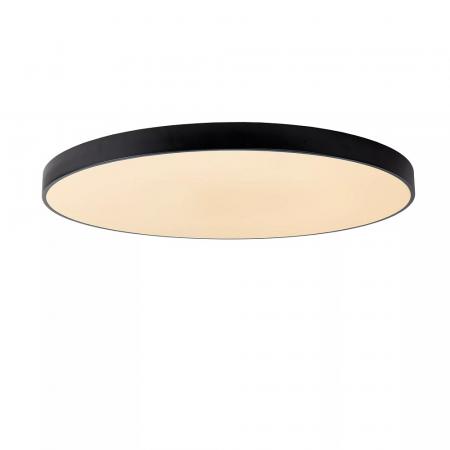 Lucide UNAR Deckenleuchte Ø80 cm LED 80W 2700K Schwarz – 3-StepDim moderne LED Deckenlampe