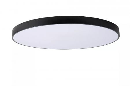 Lucide UNAR Deckenleuchte Ø80 cm LED 80W 2700K Schwarz – 3-StepDim moderne LED Deckenlampe
