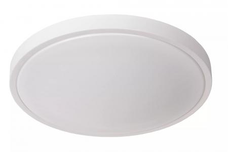 Lucide DASHER - Deckenleuchte Badezimmer - Ø 41 cm - LED - 1x24W 2700K - IP44 - Bewegungssensor - Weiß