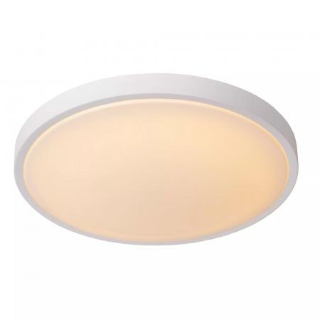 Lucide DASHER - Deckenleuchte Badezimmer - Ø 41 cm - LED - 1x24W 2700K - IP44 - Bewegungssensor - Weiß