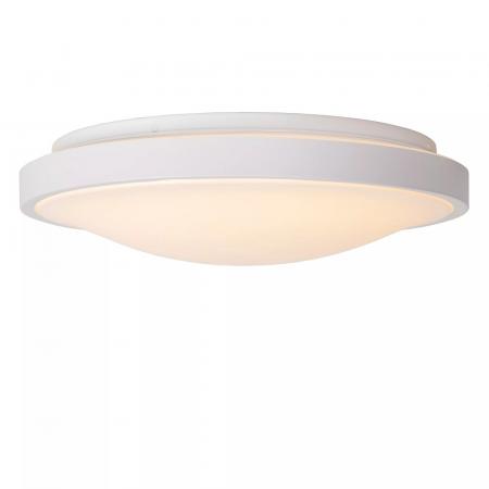 Lucide DASHER - Deckenleuchte Badezimmer - Ø 41 cm - LED - 1x24W 2700K - IP44 - Bewegungssensor - Weiß