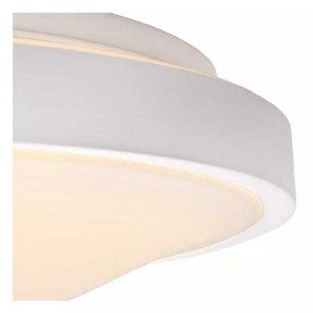 Lucide DASHER - Deckenleuchte Badezimmer - Ø 41 cm - LED - 1x24W 2700K - IP44 - Bewegungssensor - Weiß