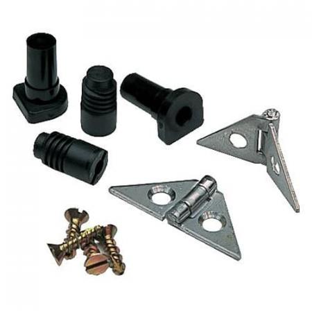 ABB APHRVS Deckelscharnier V2A Set mit 2 Stück aus Edelstahl inkl. Befestigungsmaterial