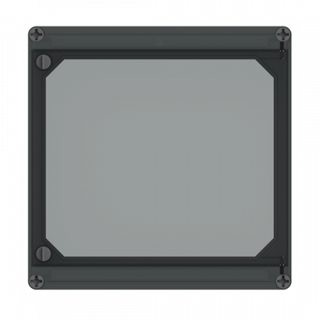 ABB AP41STHC Klappdeckel 300x300x45mm Deckel mit Fingergriff für Klapptür, transparent