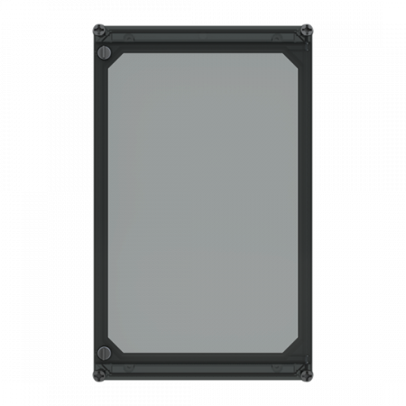 ABB AP51STHC Klappdeckel 485x300x45mm Deckel mit Fingergriff für Klapptür, transparent