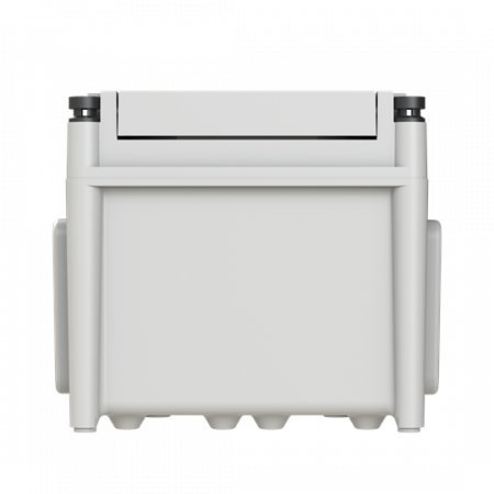 ABB AP31DIN1 Automatengehäuse APO31 1R/a14TE mit transparentem Klappdeckel mit Flansch APEP33 oben und APEP35 unten