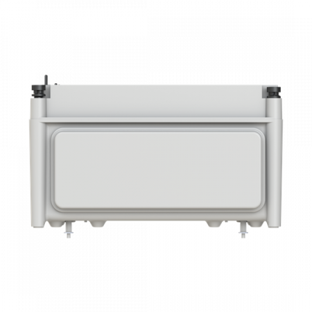 ABB AP61DIN3 Automatengehäuse APO61 3R/a14TE mit transparentem Klappdeckel mit Flansch oben APEP33 und APE35 unten