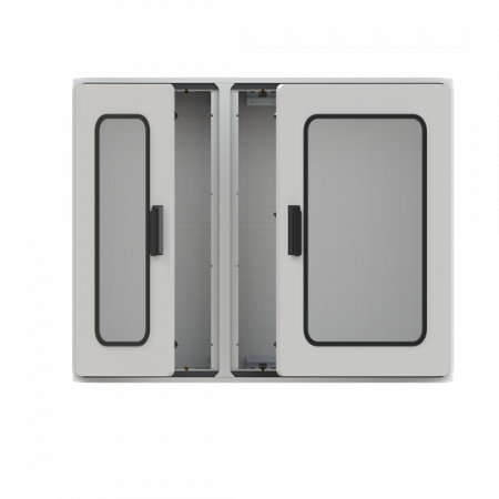 ABB PS452T43 Schrank 1000x1250x320 mit Fenstertür Polycarbonat Fenster IP54, IK07