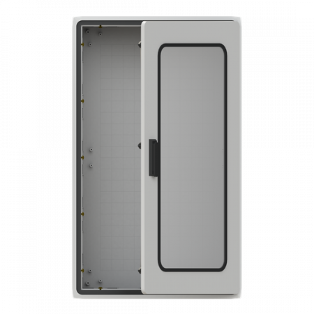 ABB PS530T43 Schrank 1250x750x320 mit Fenstertür Polycarbonat Fenster IP54, IK07