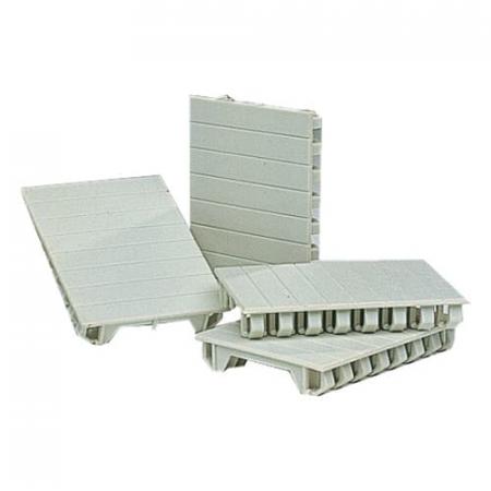 ABB FORSTBP500 BLINDSTREIFEN 4TE 72MM RAL 7035 Großverpackung VE= 500 St. Vynckier
