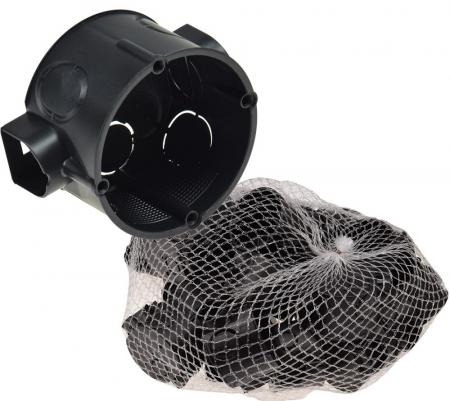 25er N.V. PLASTIC COLOR UP-Schalterdose Ø 60x41mm, 25er Pack schwarz