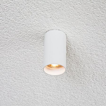 EVN Minimalistischer Decken-Deckenstrahler für GU10 Leuchtmittel rund weiß IP20