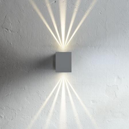 Nordlux Canto Kubi 2 Innen- und  Außenwandleuchte Up&Down quadratisch grau