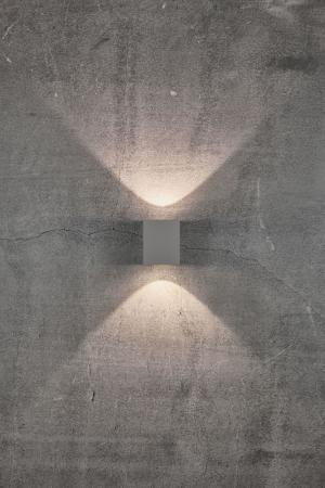 Nordlux Canto Kubi 2 Innen- und  Außenwandleuchte Up&Down quadratisch grau