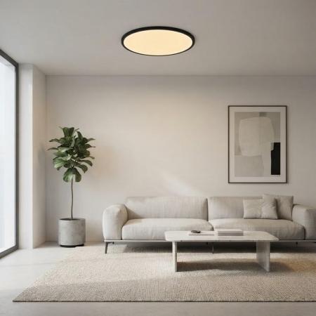 Nordlux Oja 60 28W 3200lm 2700K Warmweiß Ra80 120° 3-Step Moodmaker Deckenleuchte Schwarz