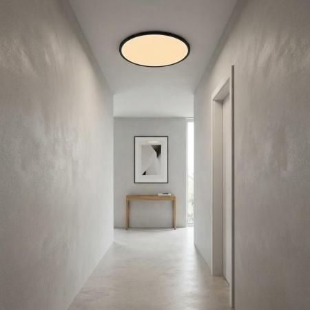 Nordlux Oja 60 28W 3200lm 2700K Warmweiß Ra80 120° 3-Step Moodmaker Deckenleuchte Schwarz