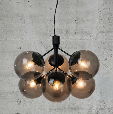 Nordlux Ivona Pendelleuchte 6-flammig in Schwarz