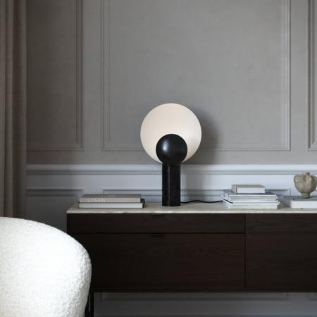 Nordlux Caché elegante Tischlampe Schwarz GU10 skulpturales Design