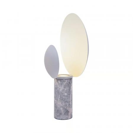Nordlux Caché elegante Tischlampe Grau GU10 skulpturales Design