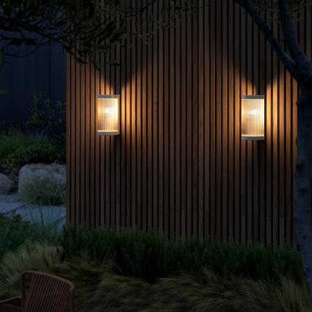 Nordlux Coupar moderne Wandleuchte Sandfarbig dimmbar Spritzwasser geschützt klassisches Modell