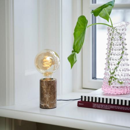 Nordlux Siv dekorative Marble Tischlamp Braun E27