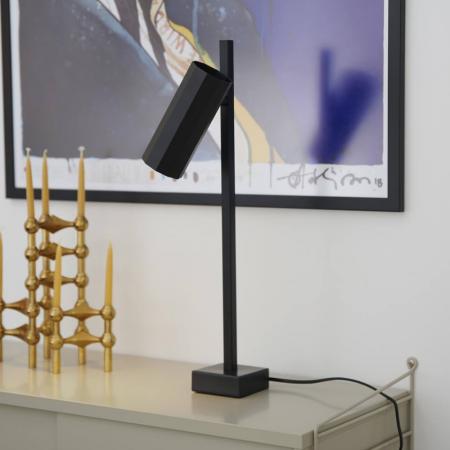 Nordlux Alanis morderne Tischleuchte Schwarz GU10 minimalistisches Design