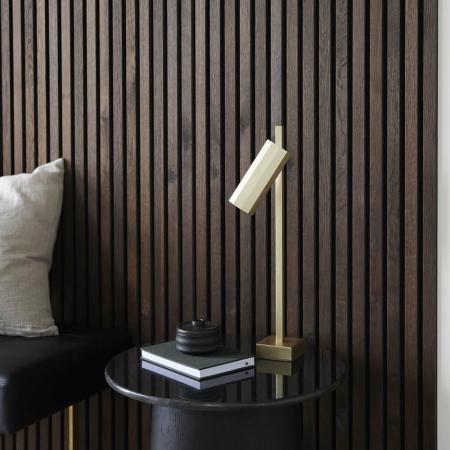 Nordlux Alanis morderne Tischleuchte Messing GU10 minimalistisches Design