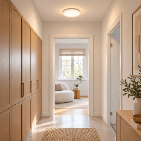Nordlux Oja 29 LED-Deckenleuchte 15W 1700lm 3000/4000K IP54 weiß Ø294mm