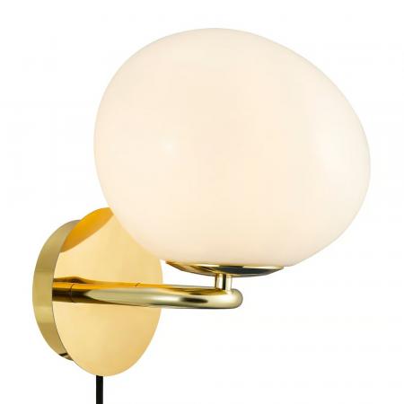 Design For The People Wandleuchte Messing Glas – elegante Designerleuchte von Maria Berntsen