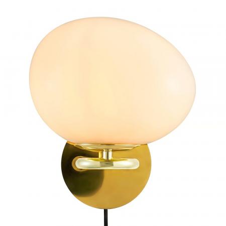 Design For The People Wandleuchte Messing Glas – elegante Designerleuchte von Maria Berntsen
