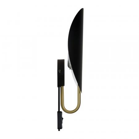 Design For The People Wandleuchte Schwarz Messing – modernes Design von Anker Studio