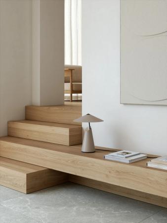 Design For The People Tischleuchte Taido Braun – modernes Design von Anker Studio