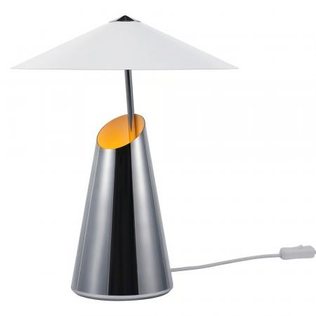Nordlux Tischleuchte Taido Chrom E27 – moderne Designer-Tischleuchte von Anker Studio