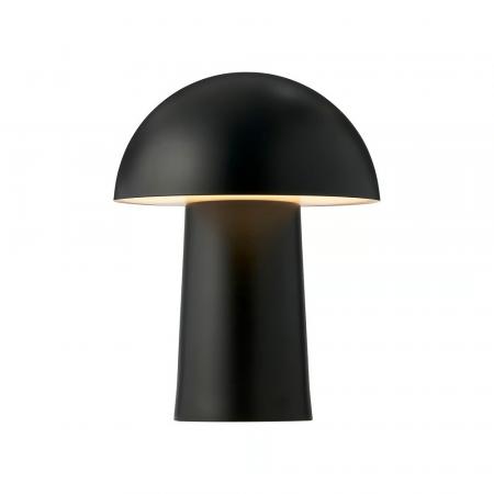 Design For The People Faye Portable Table Lamp Black – kabellose Designer-Tischleuchte von Charlotte Høncke