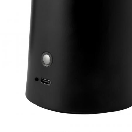 Design For The People Faye Portable Table Lamp Black – kabellose Designer-Tischleuchte von Charlotte Høncke