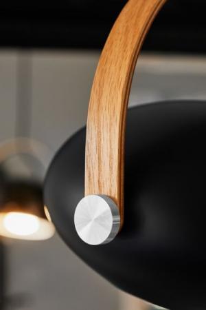 Halo Design Schwenkbare Pendelleuchte DC Schwarz/Eiche Ø26cm