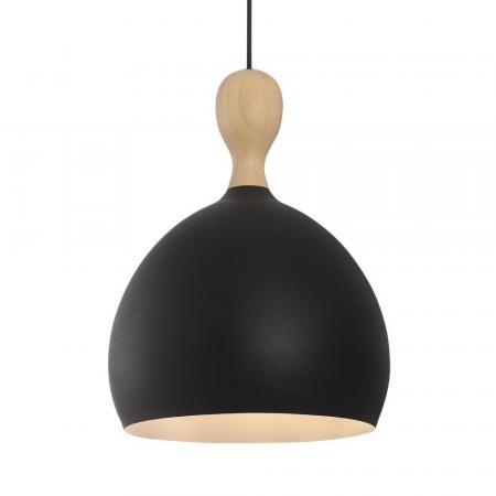 Halo Design Dueodde Hängeleuchte Metall/Holz Ø30cm Schwarz