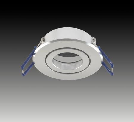 EVN 606014 schwenkbare Deckeneinbauleuchte Aluminium GZ4 12 V AC/DC max. 35 W Einbaudurchmesser 54 mm