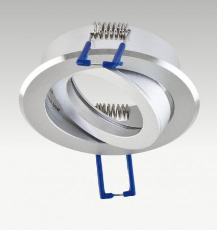 EVN 607014 schwenkbare Deckeneinbauleuchte Aluminium 12 V AC/DC max. 50 W ohne Fassung Einbaudurchmesser 68 mm