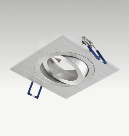 EVN 618414 schwenkbare Deckeneinbauleuchte 12 V AC/DC max. 50 W Aluminium ohne Fassung Einbaudurchmesser 80 mm
