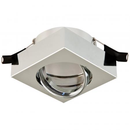 EVN Decken-Einbaustrahler für GU5.3 Leuchtmittel quad. schwenkbar chrom IP20 12V EinbauØ68