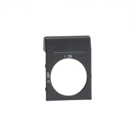 ABB OPB2 Blanco-Schild schwarz für OH2_ Griffe